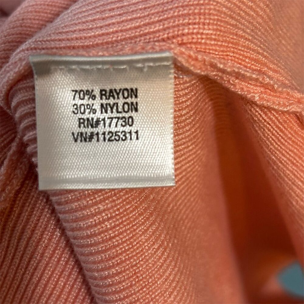 Isaac Mizrahi for Target Women's Coral Sleeveless Turtleneck Blouse L - Picture 4 of 5